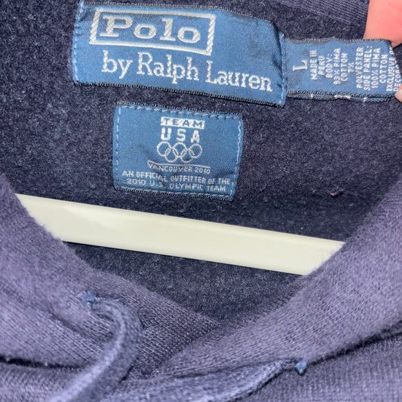 2010 Vancouver Olympics Polo Ralph Lauren Big Horse Men’s Hoodie – Size Large - Picture 13 of 15